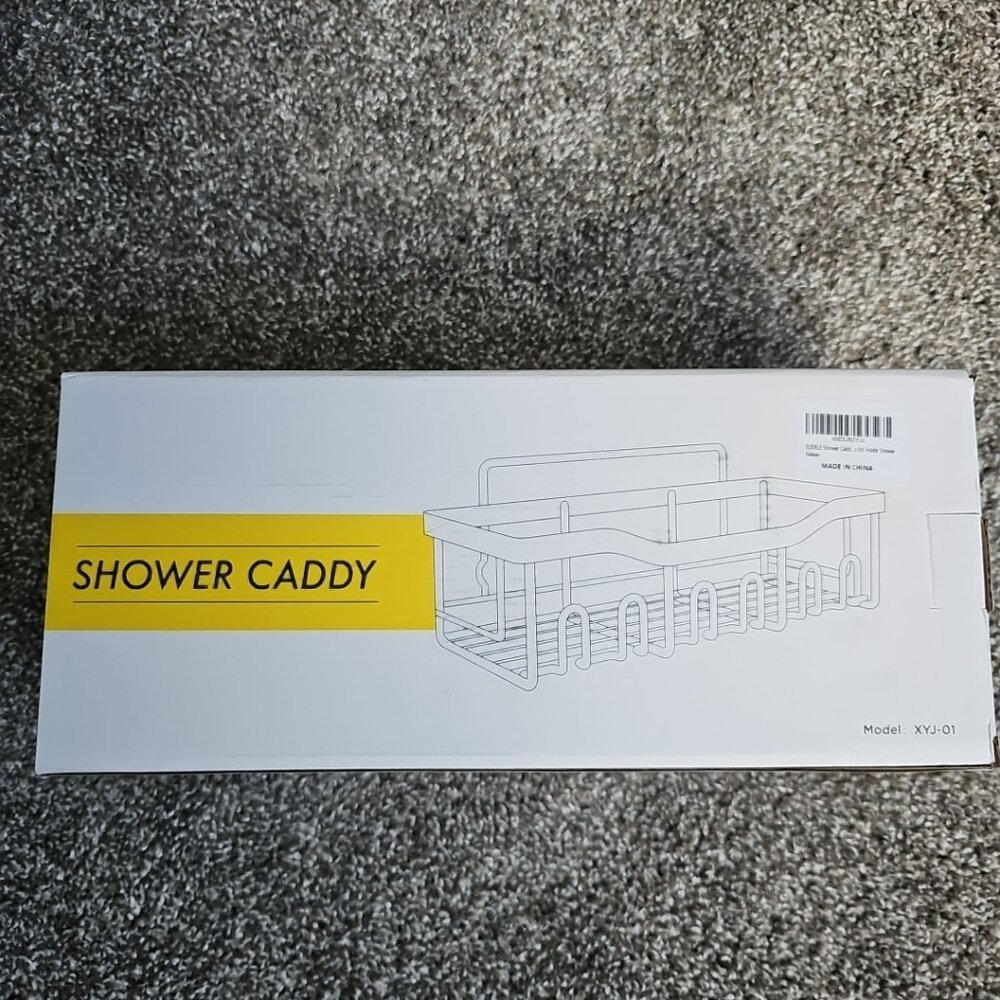 Stainless Steel Shower Caddy Model XYJ-01 - Adhesive Mounting for Bath/Kitchen